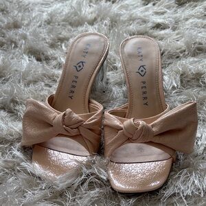 Katy Perry Collections Pale Pink Knotted Slide Mules